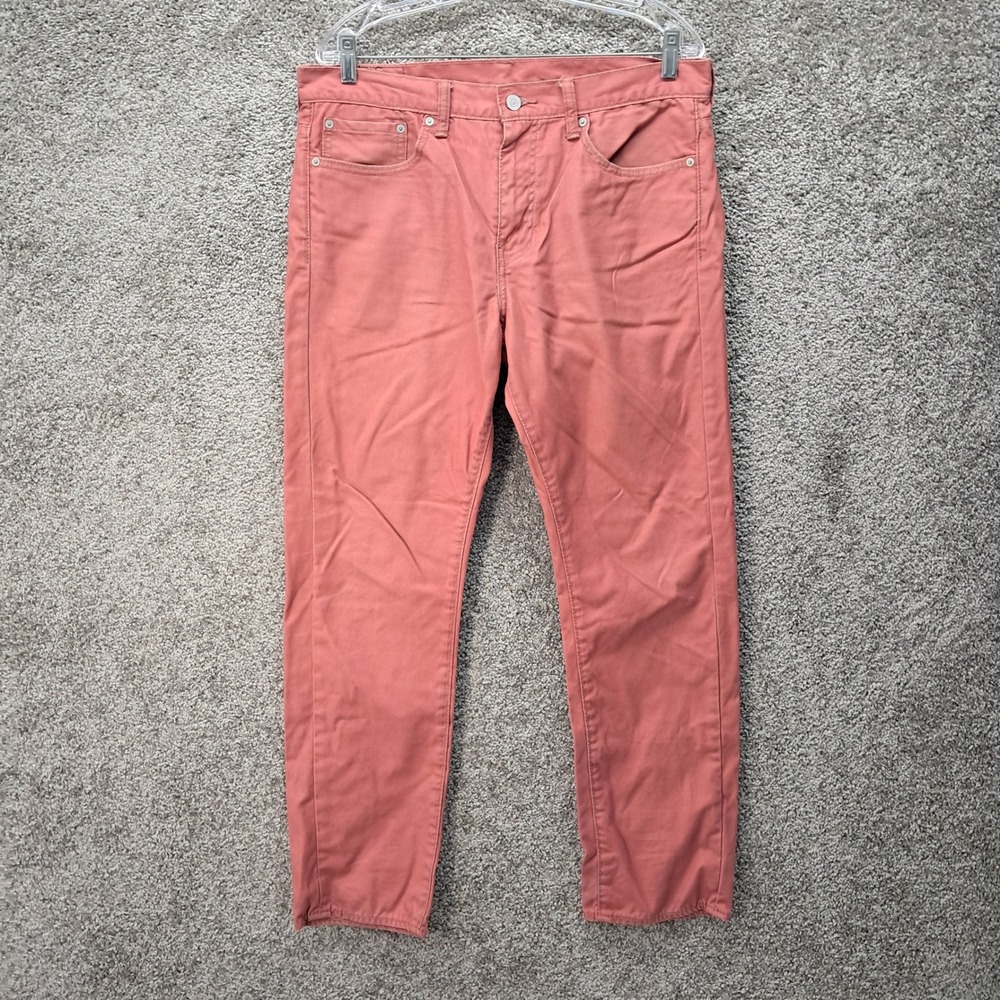 Levis 511 Slim Fit Pants Mens 36x29 Salmon Pink Cotton Trousers 8399